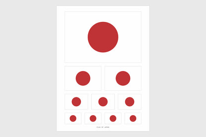 Japan Flag Stickers