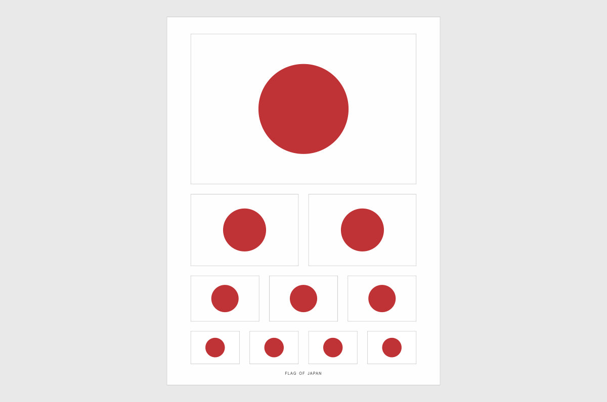 Japan Flag Sticker, Weatherproof Vinyl Japanese Flag Stickers