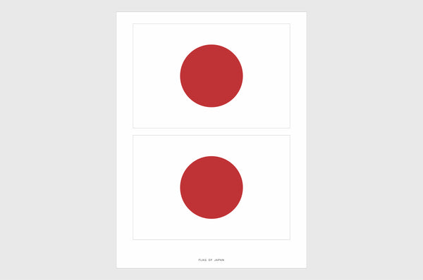 Japan Flag Stickers