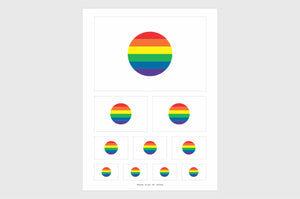 Japan LGBTQ Pride Flag Stickers