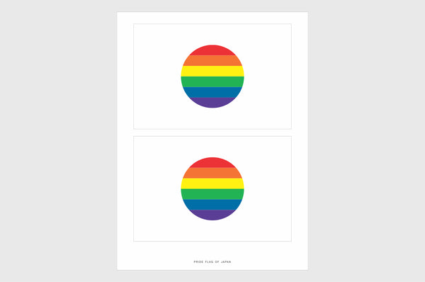 Japan LGBTQ Pride Flag Stickers