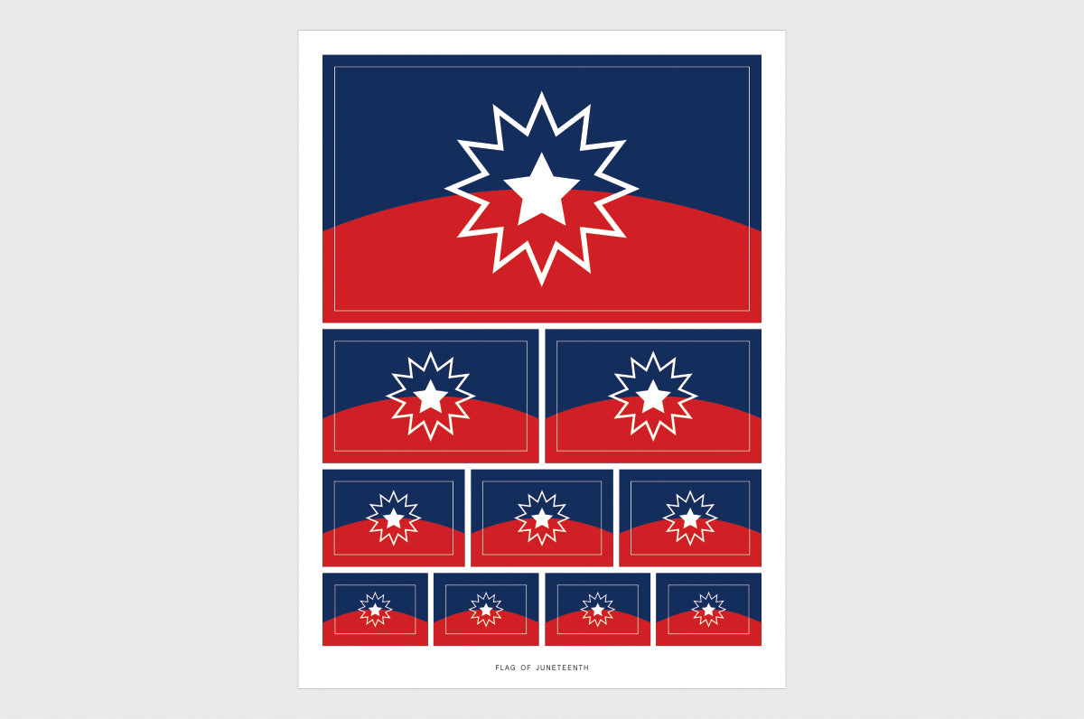 Juneteenth Flag Sticker Without Date, Weatherproof Vinyl Juneteenth Emancipation Jubilee Day Flag Stickers