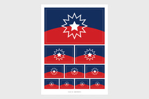 Juneteenth Flag Sticker Without Date, Weatherproof Vinyl Juneteenth Emancipation Jubilee Day Flag Stickers