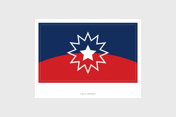Juneteenth Flag Sticker Without Date, Weatherproof Vinyl Juneteenth Emancipation Jubilee Day Flag Stickers