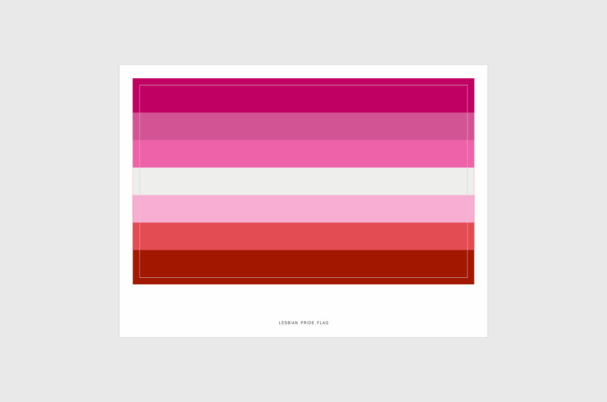 Lesbian Pride Flag Stickers