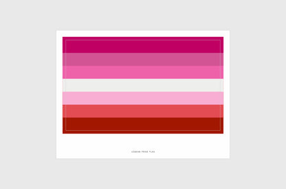 Lesbian Pride Flag Stickers