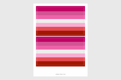 Lesbian Pride Flag Stickers