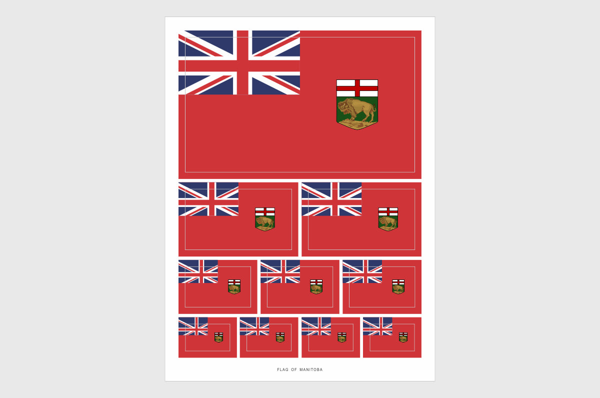 Manitoba Flag Stickers
