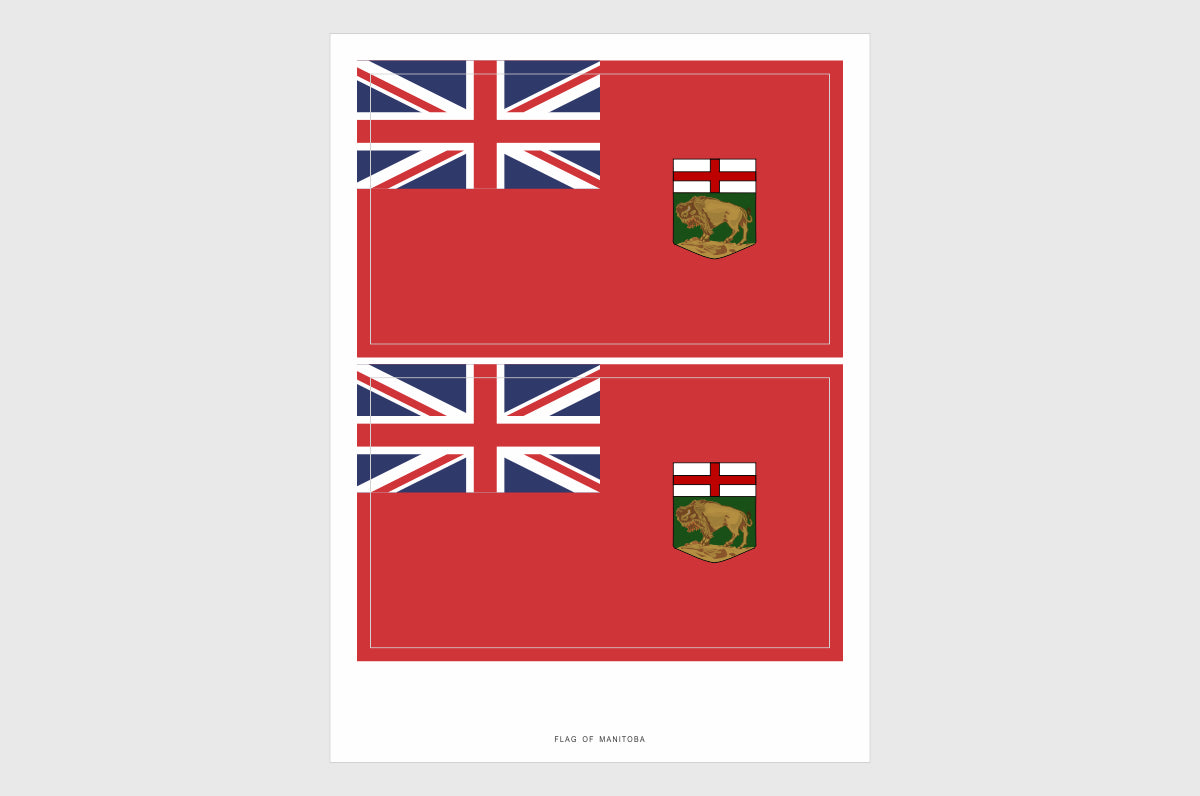 Manitoba Flag Stickers