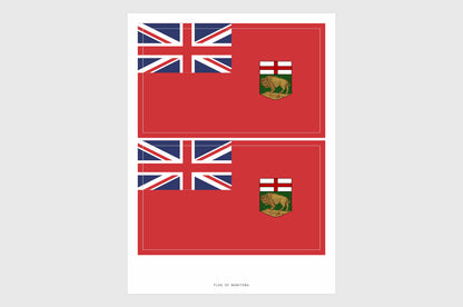 Manitoba Flag Stickers