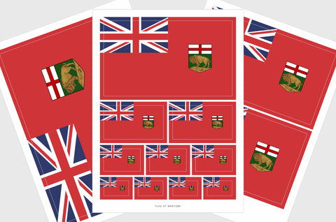 Manitoba Flag Stickers