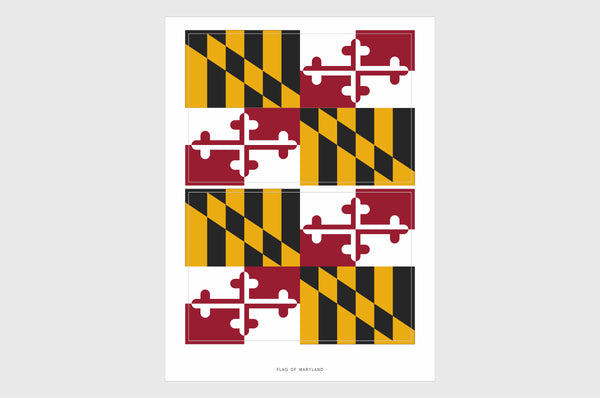 Maryland Flag Stickers