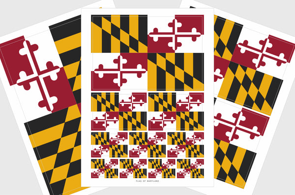 Maryland Flag Stickers