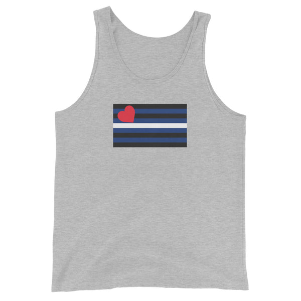 Leather Pride Flag Unisex Tank Top