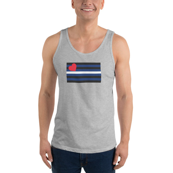 Leather Pride Flag Unisex Tank Top