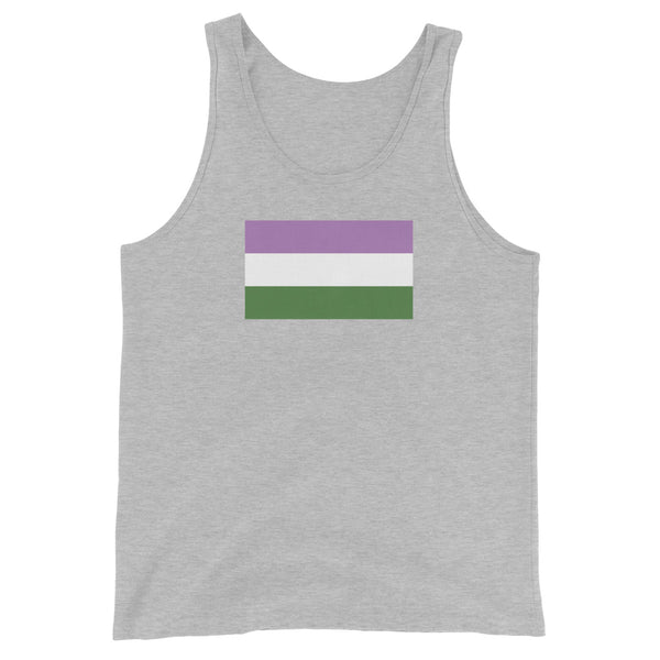 Genderqueer Flag Unisex Tank Top