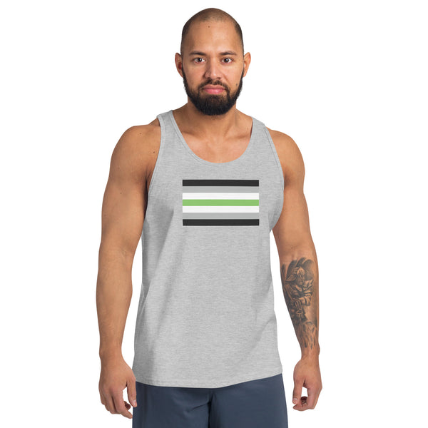 Unisex Agender Pride Flag Tank Top