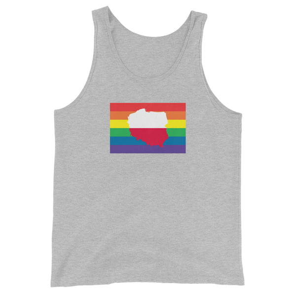 Poland LGBT Pride Flag Unisex Tank Top