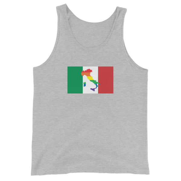Italy LGBT Pride Flag Unisex Tank Top