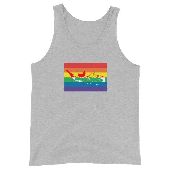 Indonesia LGBT Pride Flag Unisex Tank Top