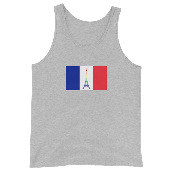 France LGBT Pride Flag Unisex Tank Top