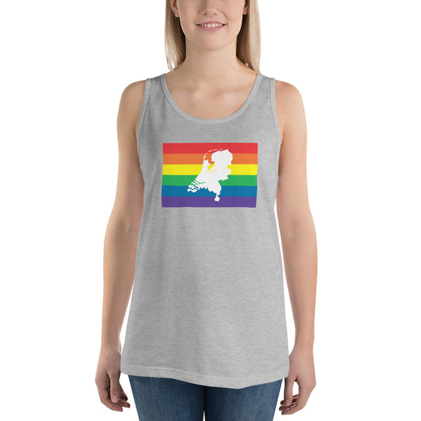 Netherlands LGBT Pride Flag Unisex Tank Top