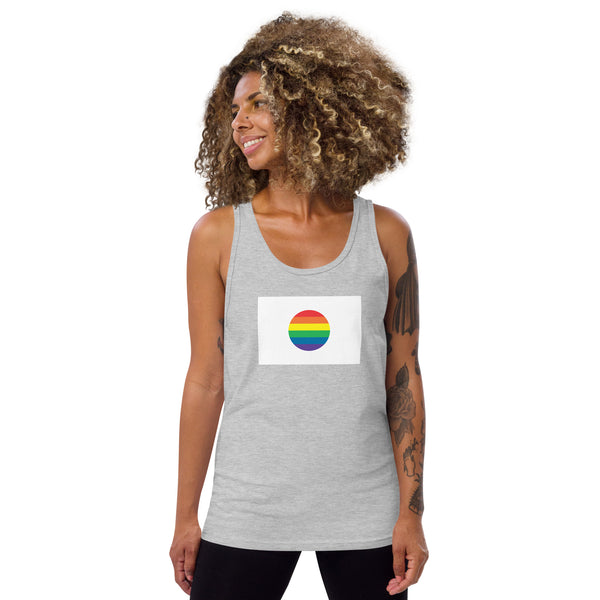 Japan LGBT Pride Flag Unisex Tank Top