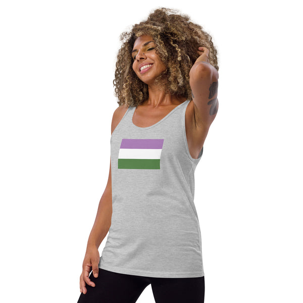 Genderqueer Flag Unisex Tank Top