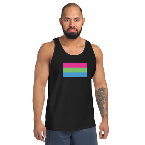 Polysexual Pride Flag Tank Top