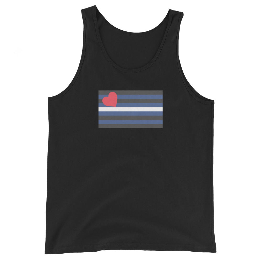 Leather Pride Flag Unisex Tank Top