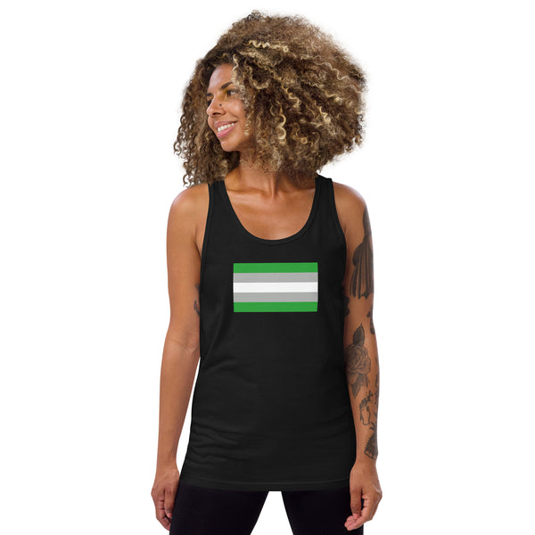 Gray Romantic Flag Unisex Tank Top