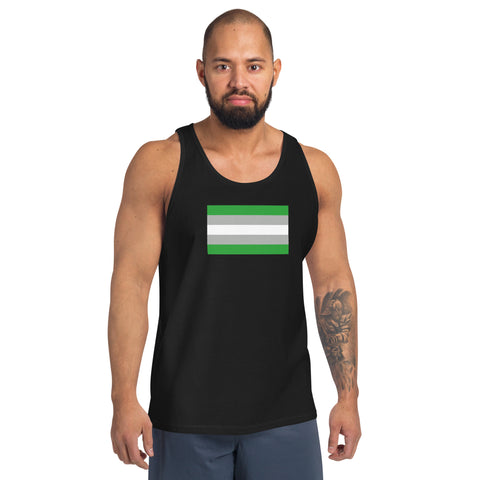 Gray Romantic Flag Unisex Tank Top