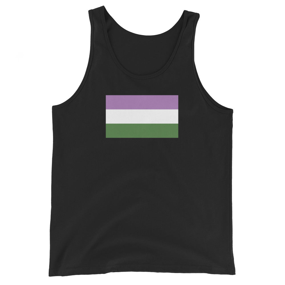 Genderqueer Flag Unisex Tank Top
