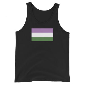 Genderqueer Flag Unisex Tank Top