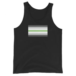 Unisex Agender Pride Flag Tank Top