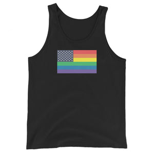 United States LGBT Pride Flag Unisex Tank Top