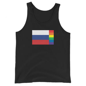 Russia LGBT Pride Flag Unisex Tank Top