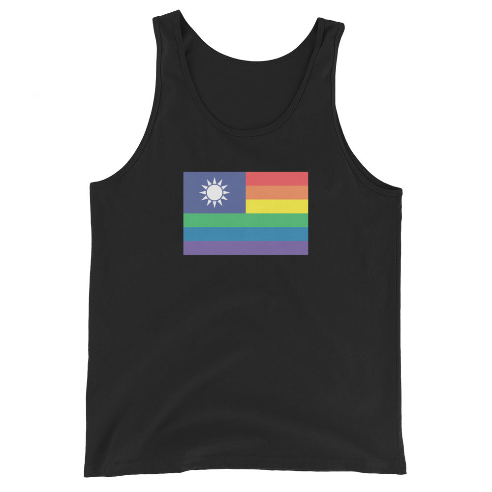 Taiwan LGBT Pride Flag Unisex Tank Top