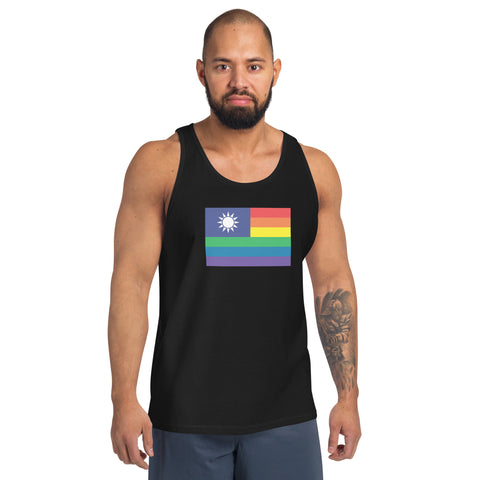 Taiwan LGBT Pride Flag Unisex Tank Top