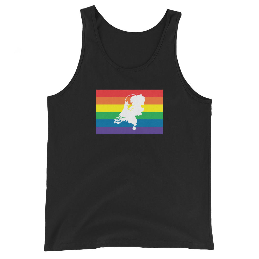 Netherlands LGBT Pride Flag Unisex Tank Top