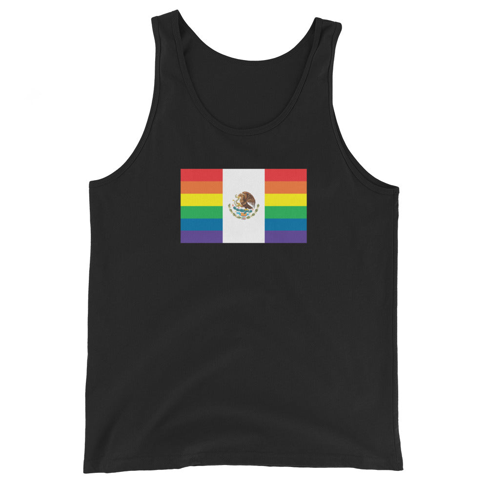 Mexico LGBT Pride Flag Unisex Tank Top