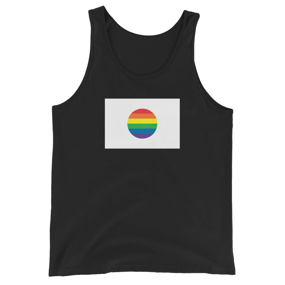 Japan LGBT Pride Flag Unisex Tank Top