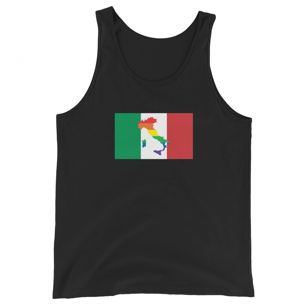 Italy LGBT Pride Flag Unisex Tank Top