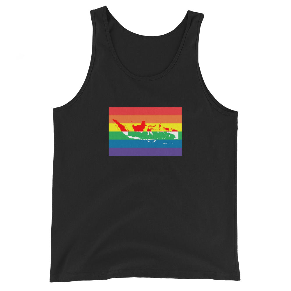 Indonesia LGBT Pride Flag Unisex Tank Top