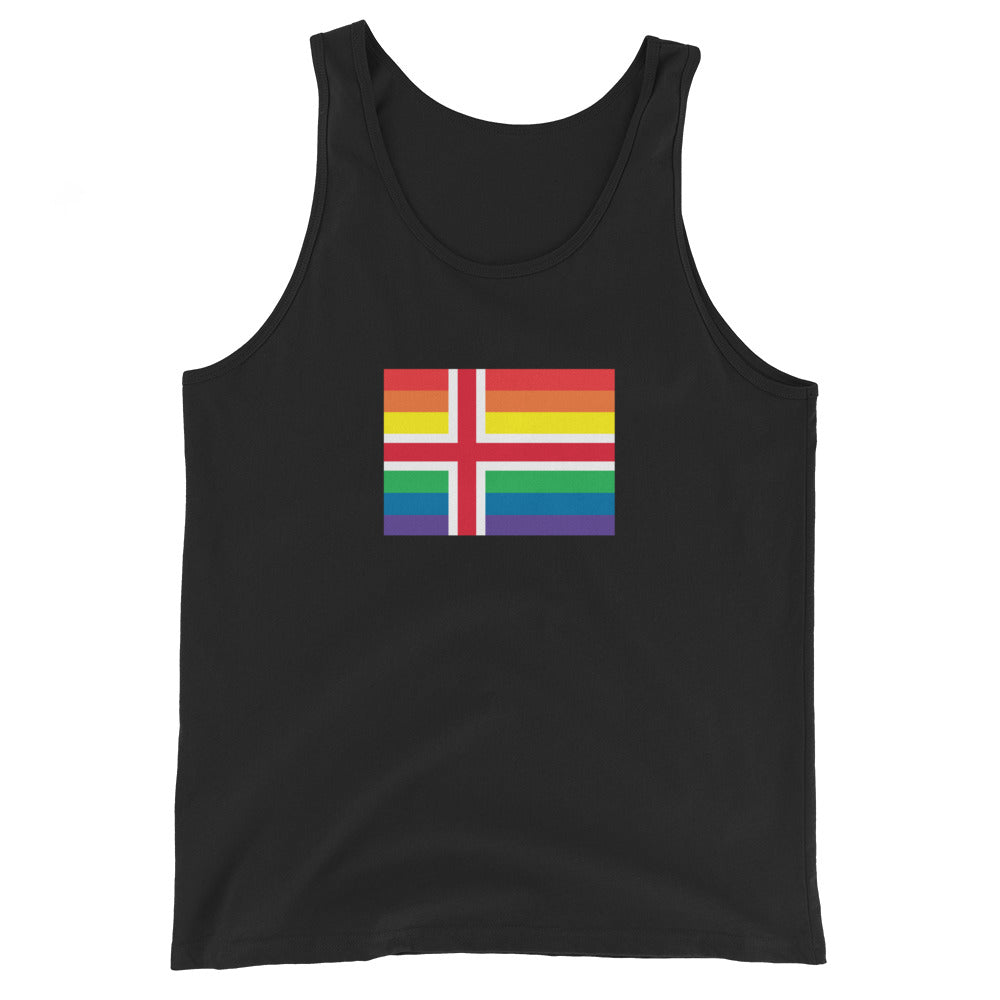 Iceland LGBT Pride Flag Unisex Tank Top
