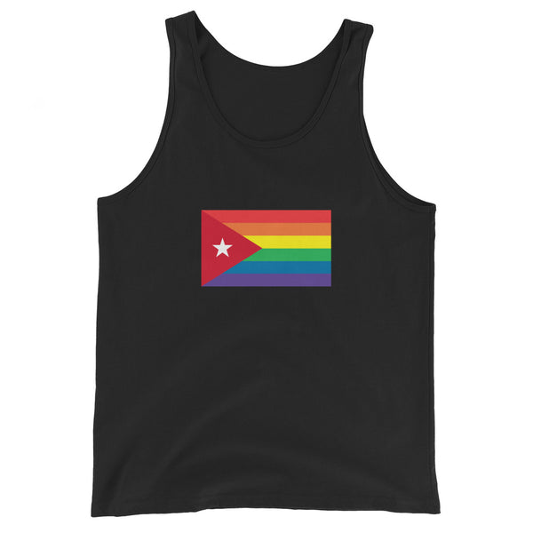 Cuba LGBT Pride Flag Unisex Tank Top