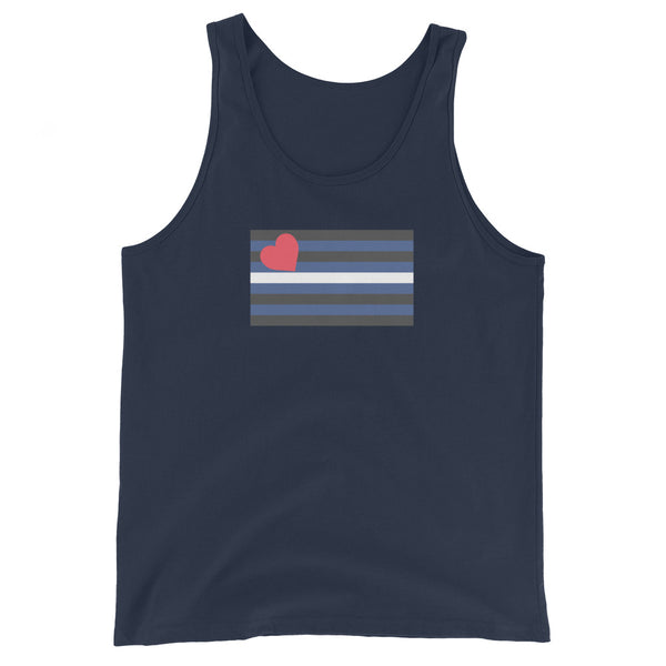 Leather Pride Flag Unisex Tank Top
