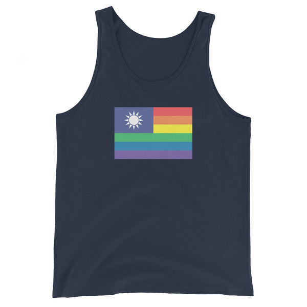 Taiwan LGBT Pride Flag Unisex Tank Top