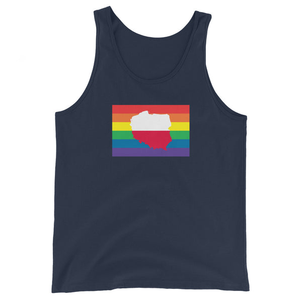 Poland LGBT Pride Flag Unisex Tank Top