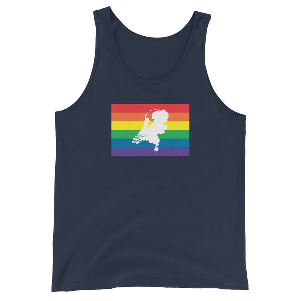 Netherlands LGBT Pride Flag Unisex Tank Top